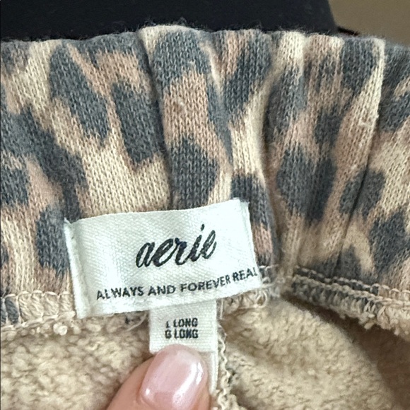 Aerie Leopard Print Wide-Leg Pants - Picture 2 of 2